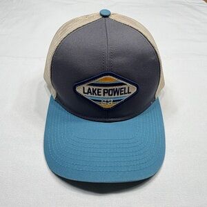Vintage Lake Powell 63 Patch Trucker Hat Snapback Mesh Retro Outdoor Lake Cap